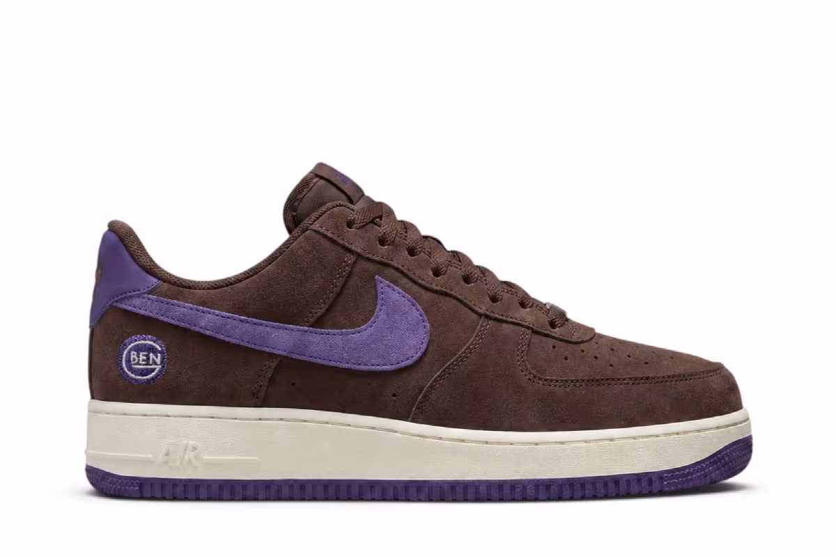 Ben-G x Nike SB Air Force 1 Low Light Chocolate, view 2
