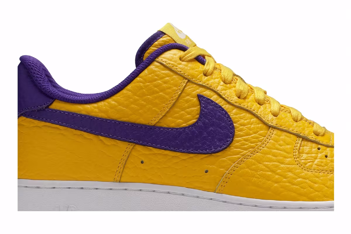 NBA x Nike Air Force 1 Low Premium iD Lakers, view 3