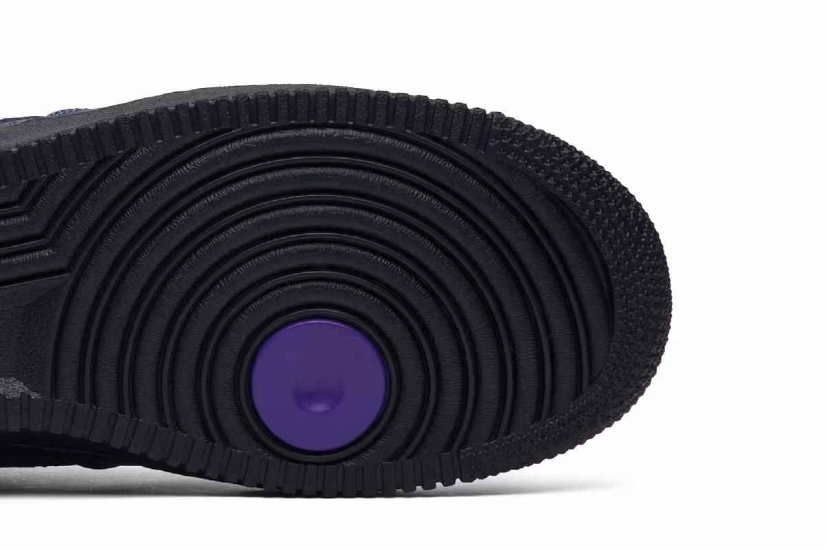 Vlone x Nike Air Force 1 High Purple Swoosh, view 6
