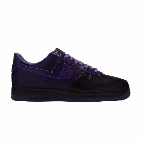 Nike Air Force 1 Supreme '07 'Black Purple Crocodile' Sample
