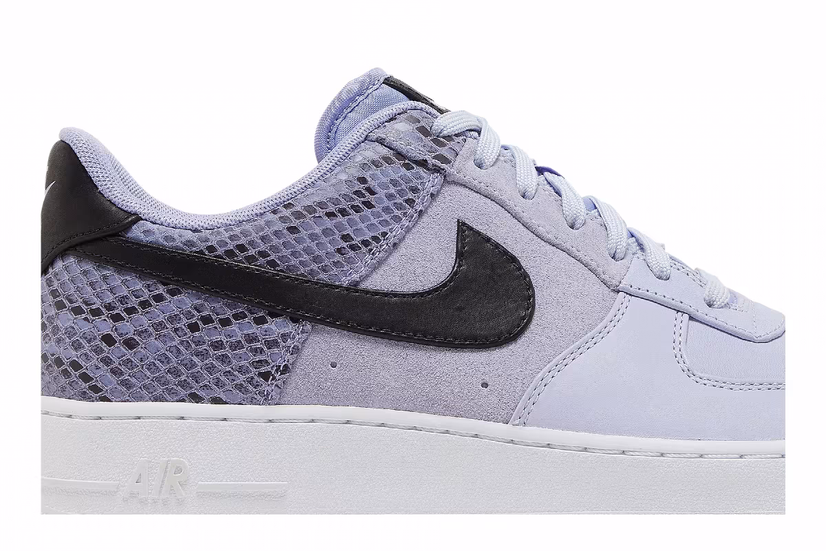 Nike Air Force 1 Low Premium Snakeskin Heel Lilac, view 3