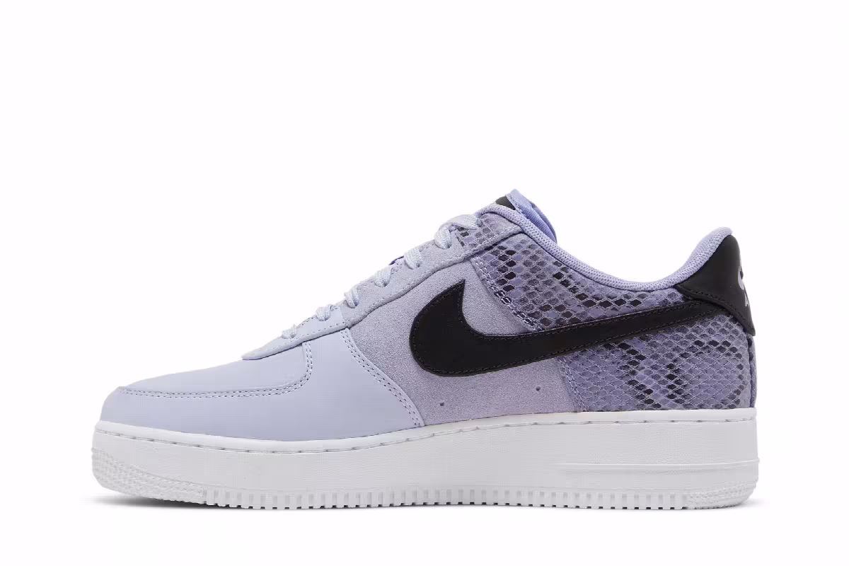 Nike Air Force 1 Low Premium Snakeskin Heel Lilac, view 4