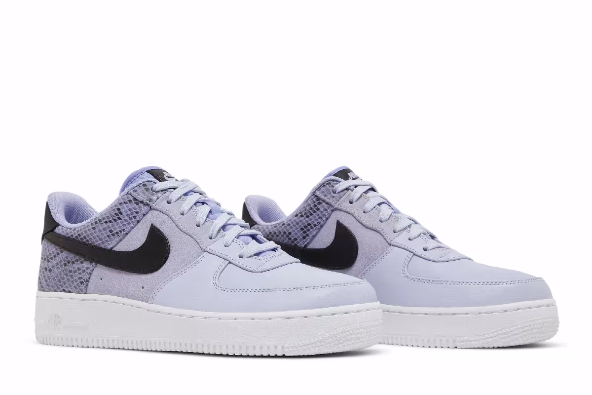 Nike Air Force 1 Low Premium Snakeskin Heel Lilac, view 9