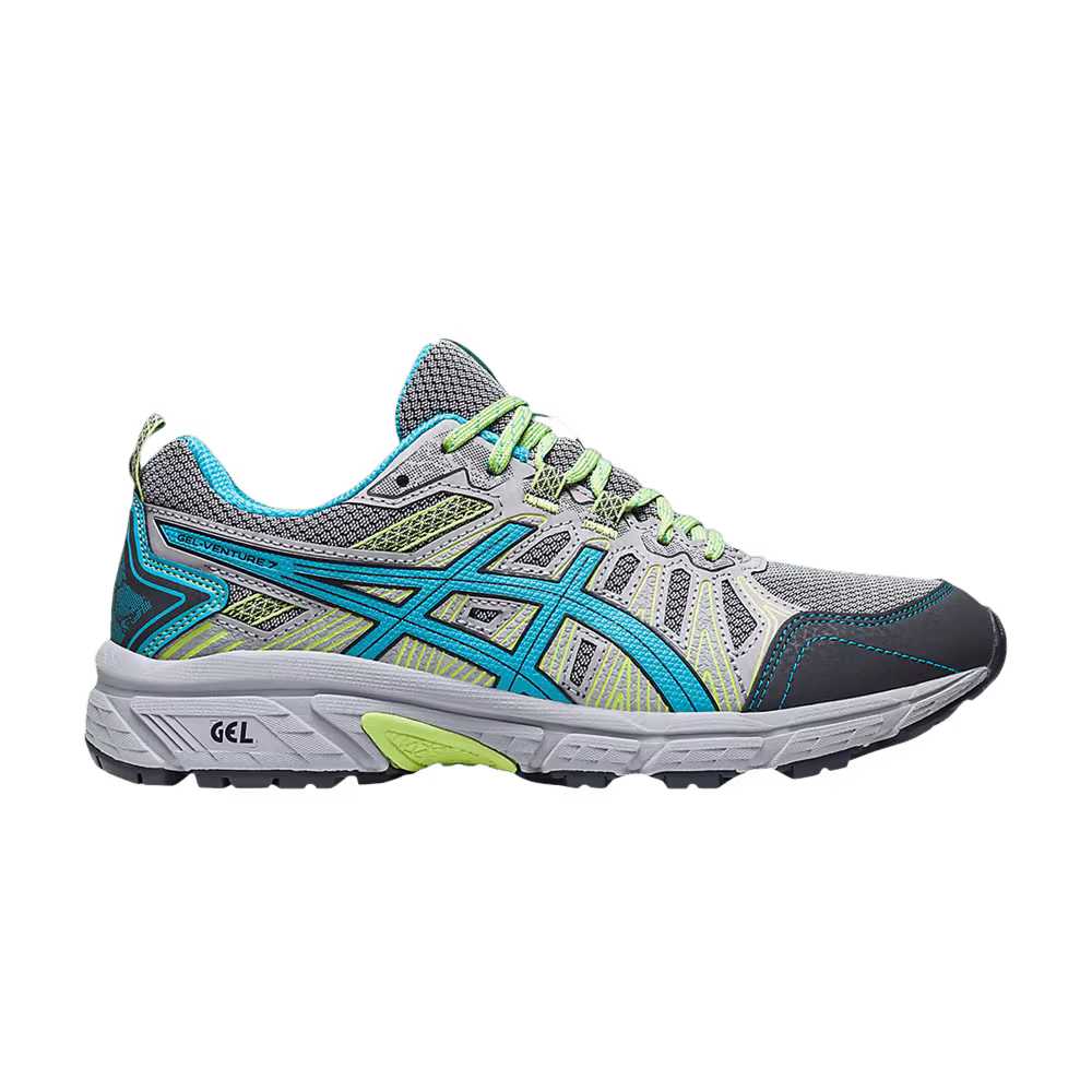 Asics Women's Gel Venture 7 Wide Piedmont Grey Aquarium