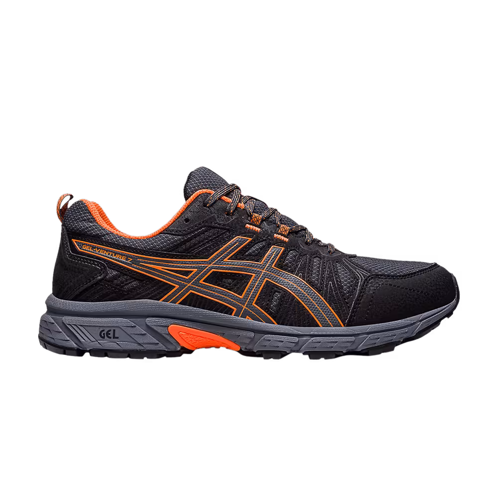 Asics Gel Venture 7 4E Wide Graphite Grey Orange