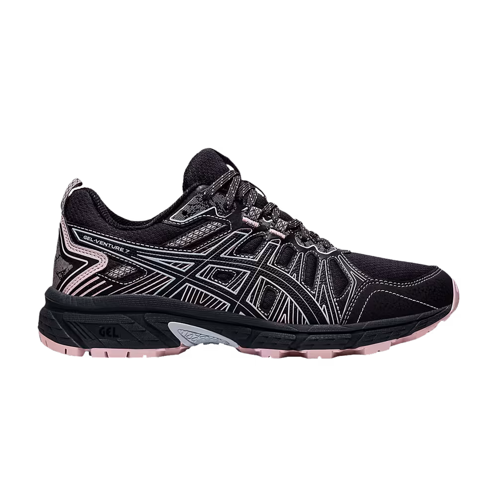 Asics Women's Gel Venture 7 Wide Graphite Grey Pink