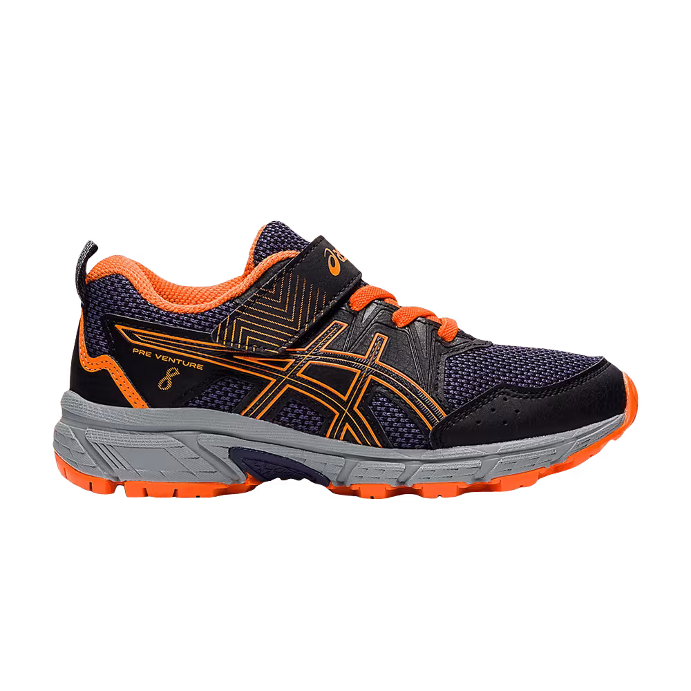 Asics Pre Venture 8 PS Black Shocking Orange