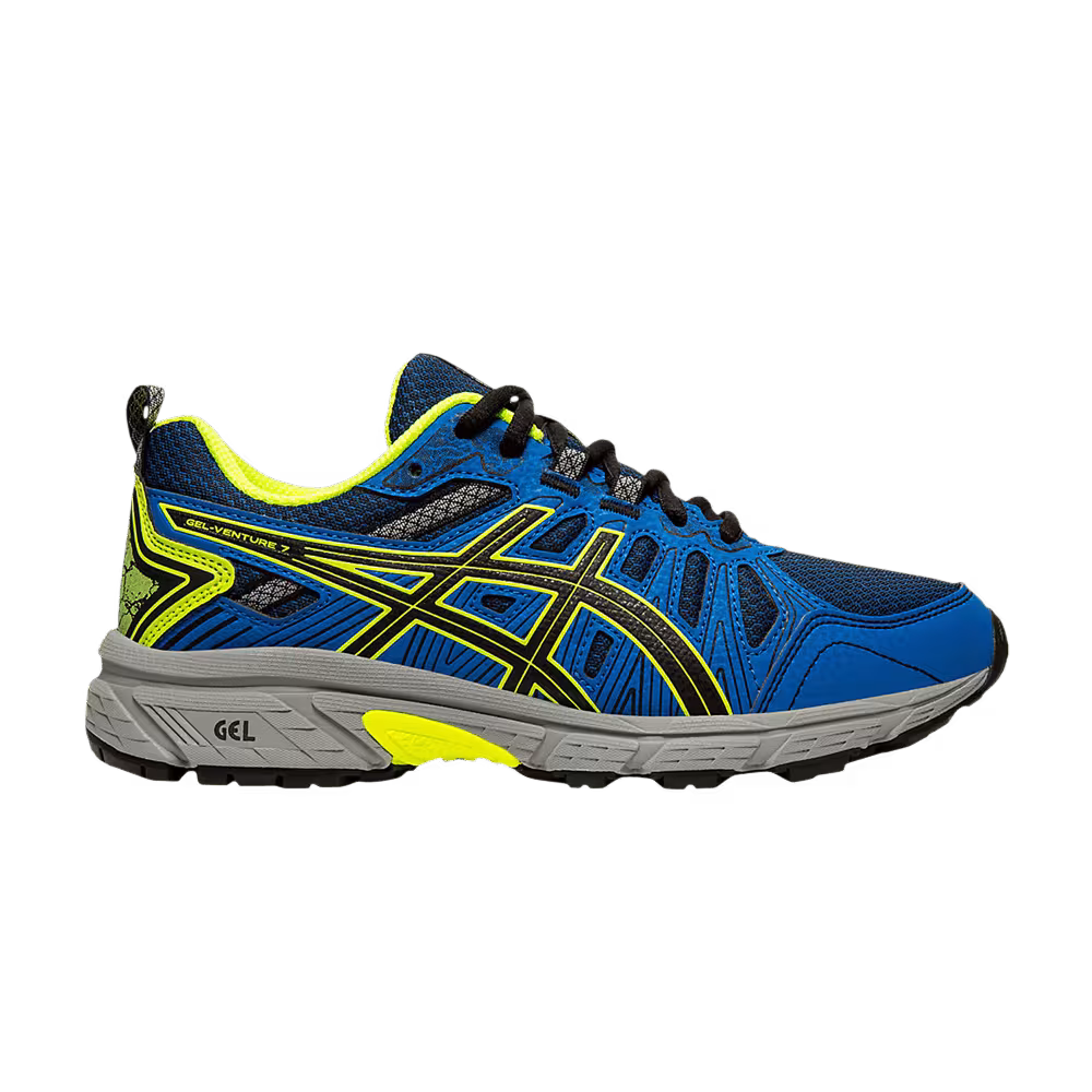 Asics Gel Venture 7 GS Blue Safety Yellow