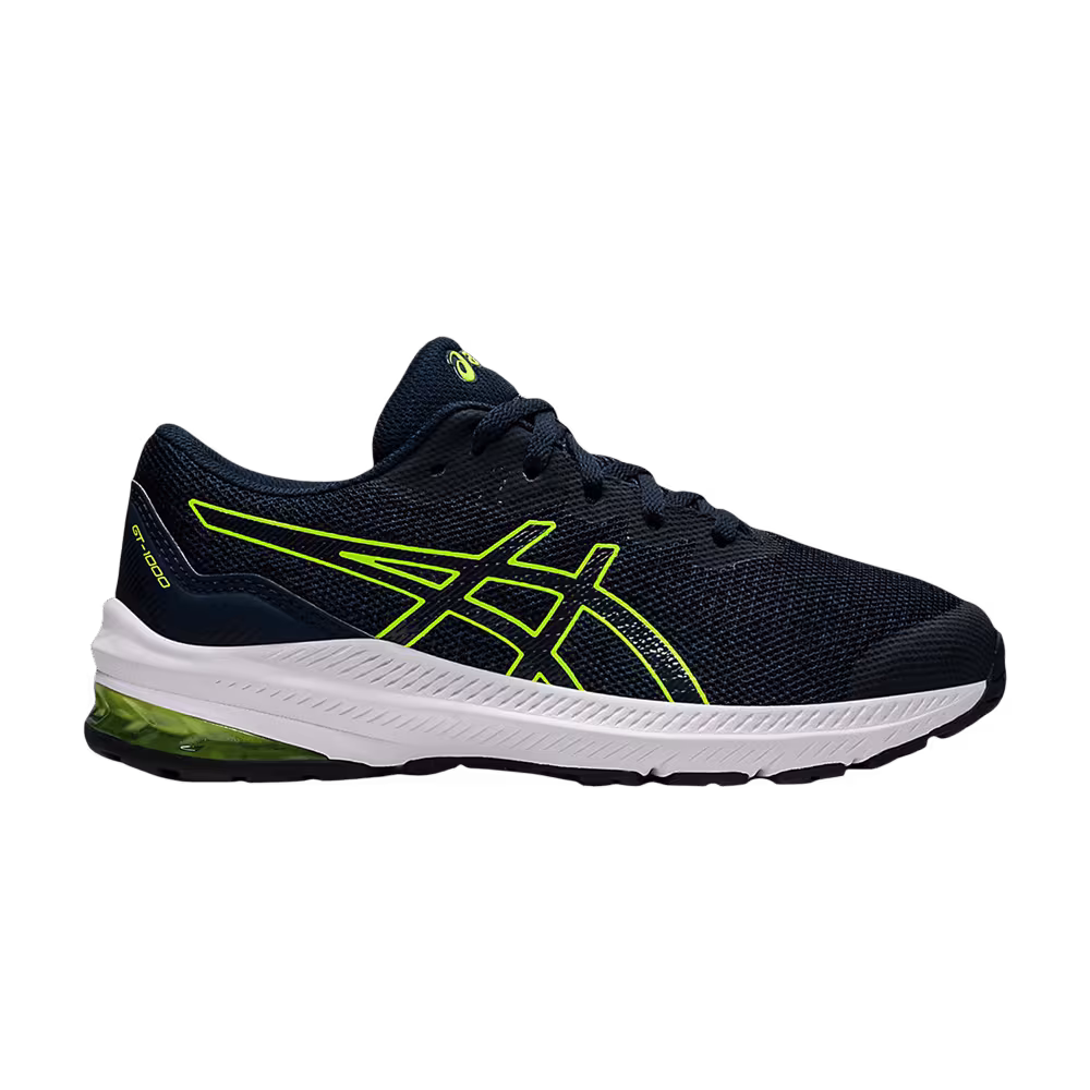 Asics GT 1000 11 GS French Blue Hazard Green
