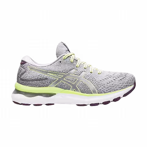 Asics Wmns Gel Nimbus 24 Wide 'Piedmont Grey Lime Green'