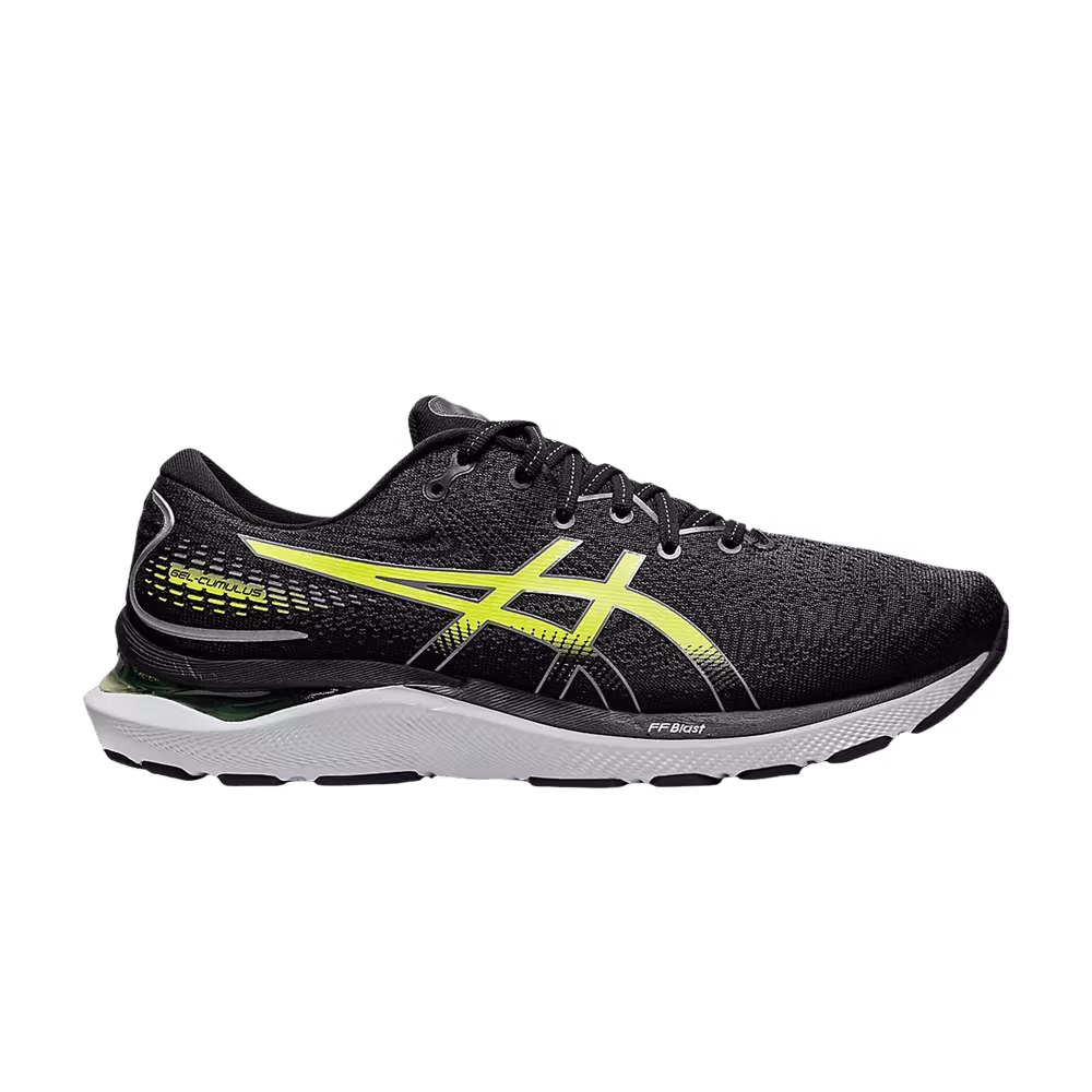 Asics Gel Cumulus 24 Black Hazard Green