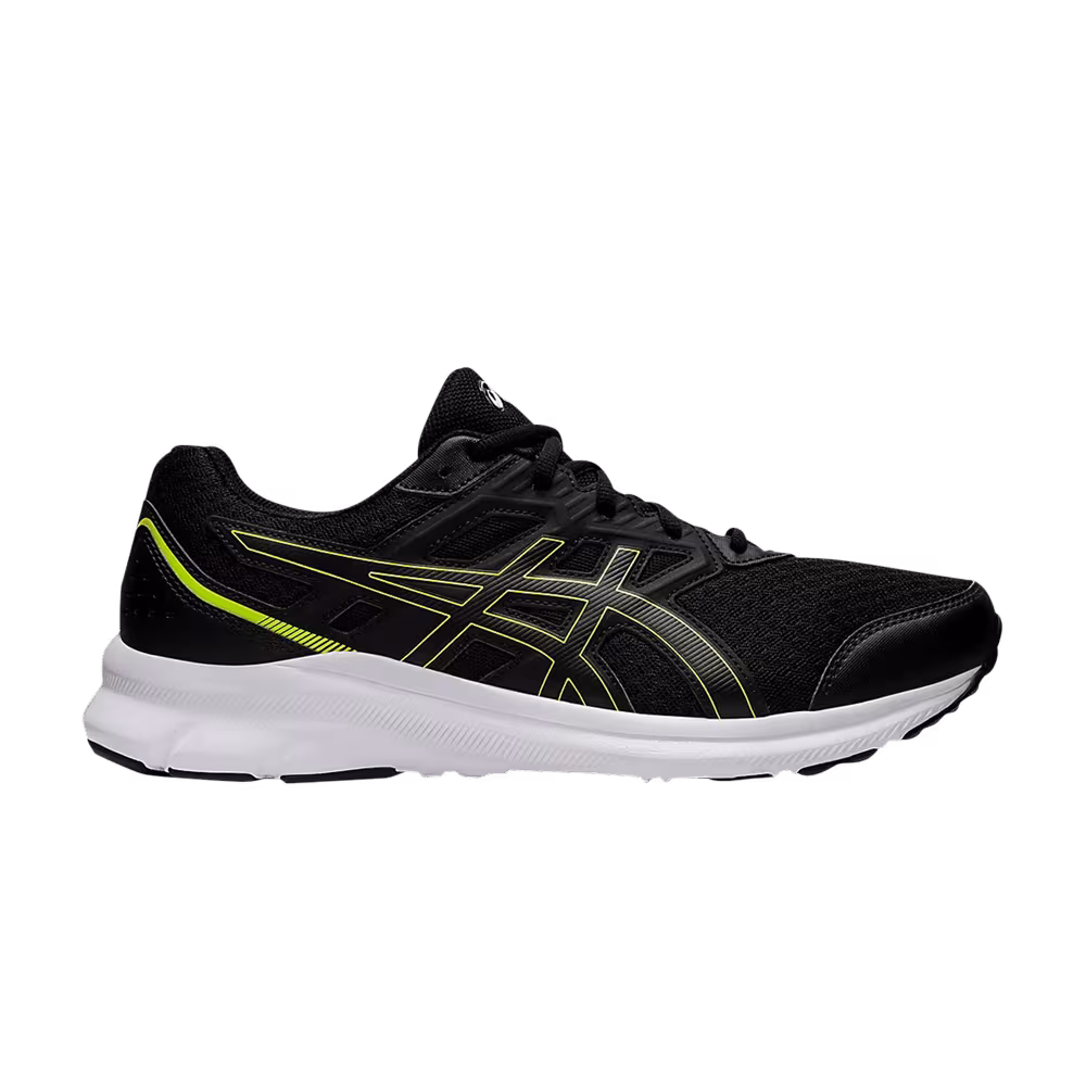 Asics Jolt 3 4E Wide Black Hazard Green