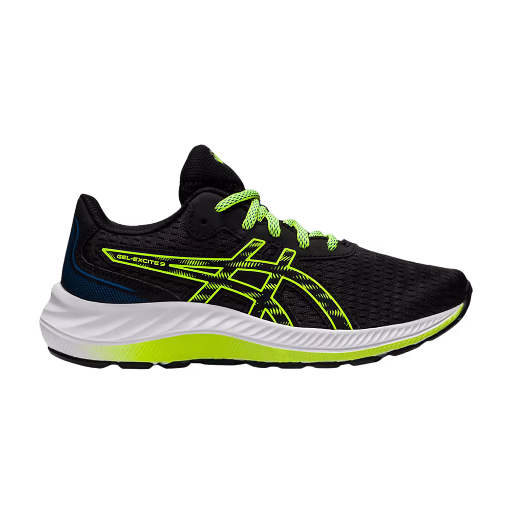 Asics Gel Excite 9 GS Black Hazard Green