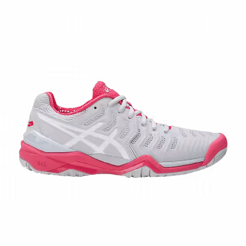 Asics Wmns Gel Resolution 7 'Glacier Grey Rouge Red'