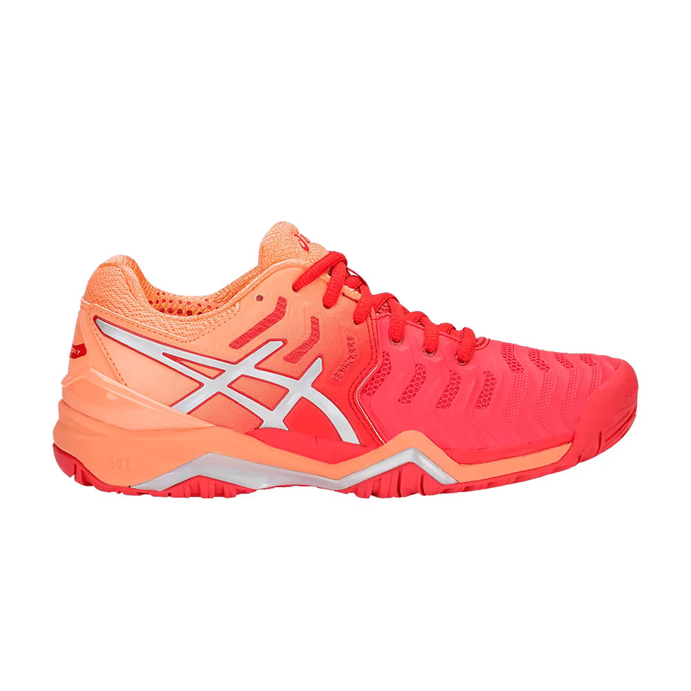 Asics Women's Gel Resolution 7 Red Alert Silver
