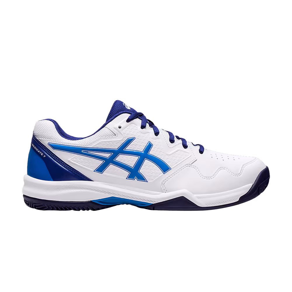 Asics Gel Dedicate 7 Clay White Electric Blue