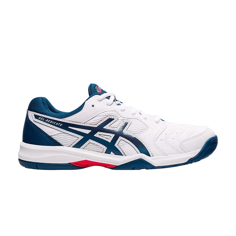Asics Gel Dedicate 6 White Mako Blue