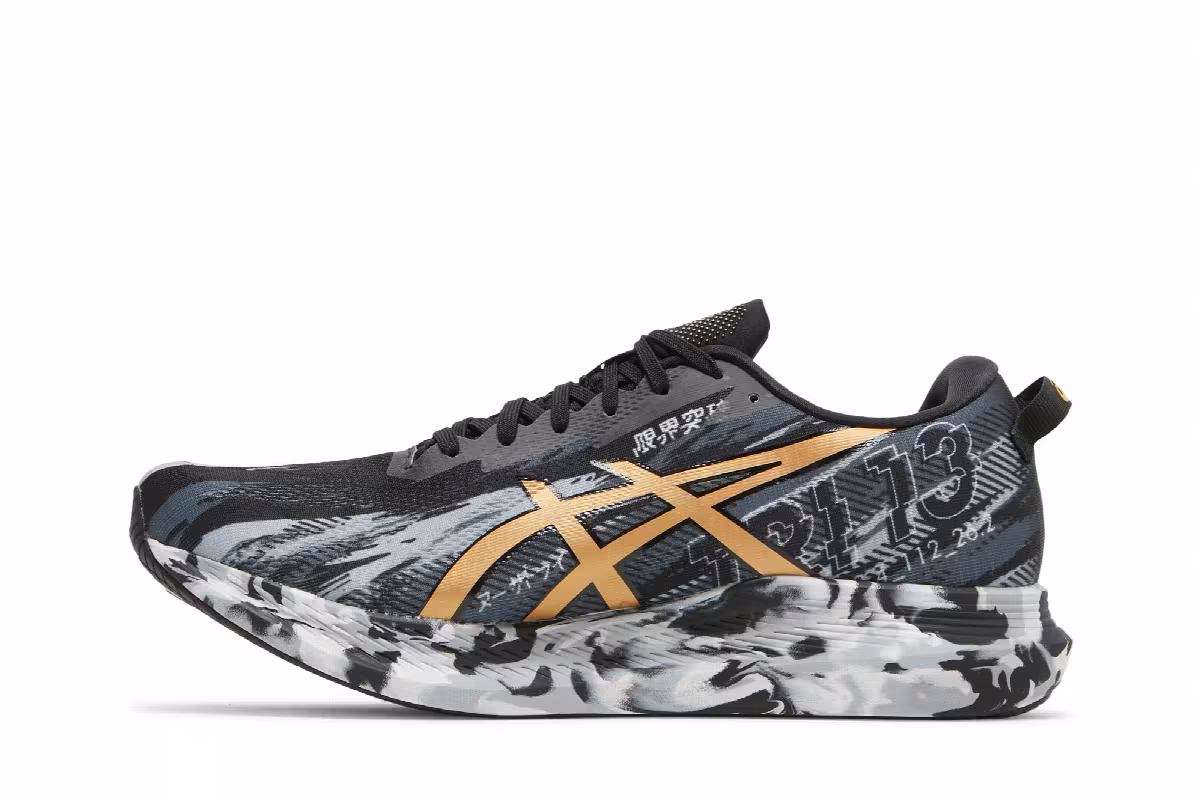 Asics Noosa Tri 13 Black Pure Gold, view 4