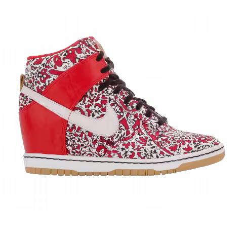 Nike Liberty of London x Wmns Dunk Sky High QS 'Sport Red'