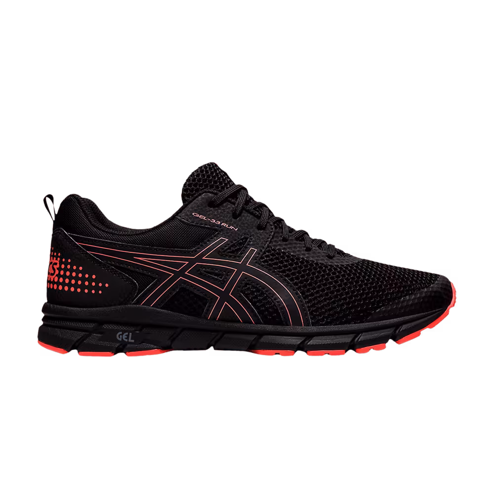 Asics Gel 33 Black Flash Coral