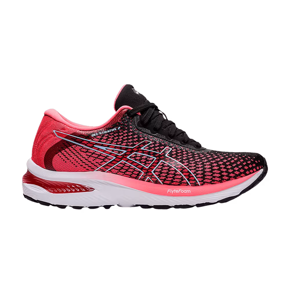 Asics Women's Gel Stratus 2 Knit Blazing Coral Black