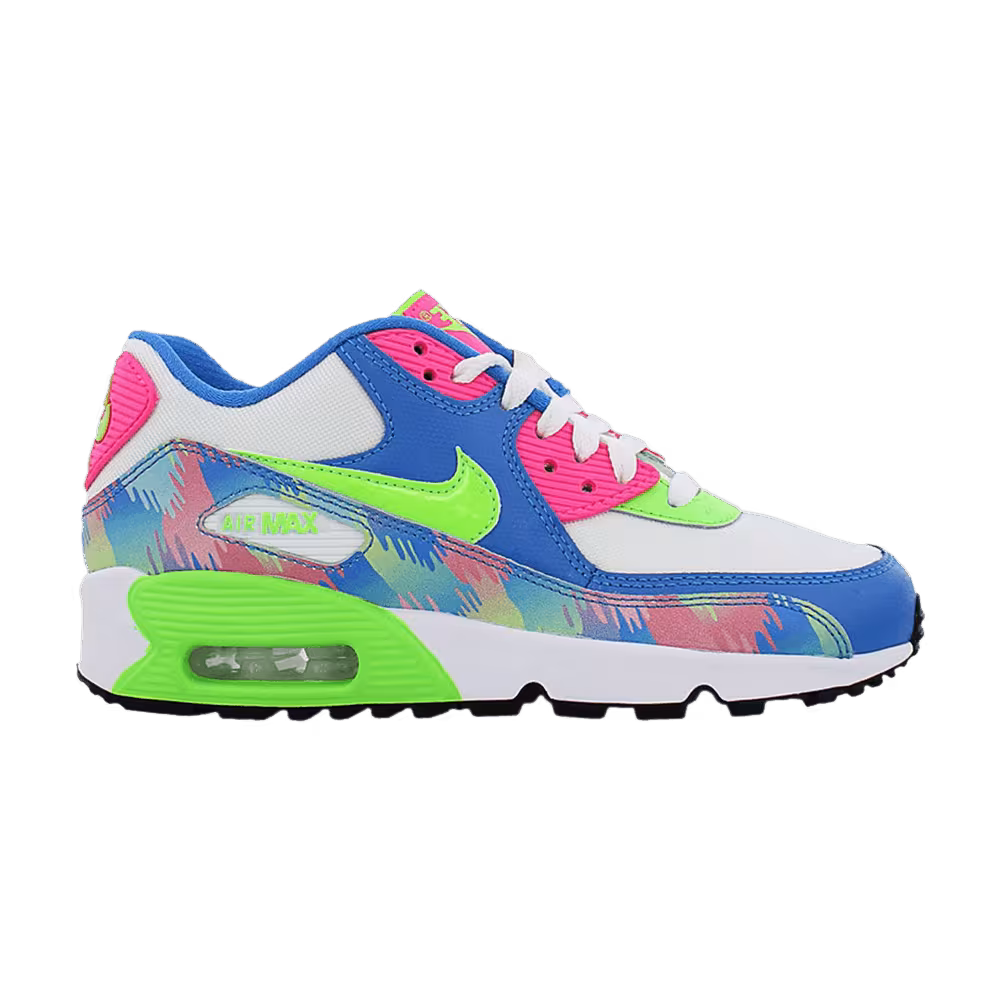 Nike Air Max 90 Print Mesh GS Neon 90s