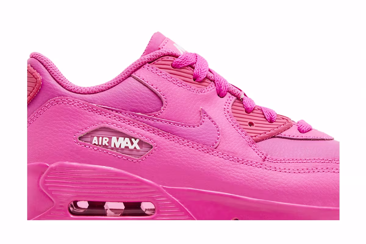 Nike Air Max 90 Leather PS Laser Pink, view 3