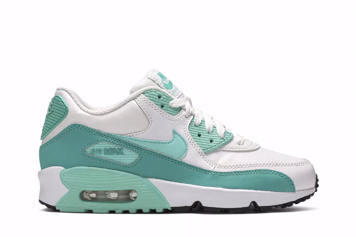 Nike Air Max 90 Leather GS Hyper Turquoise, view 2