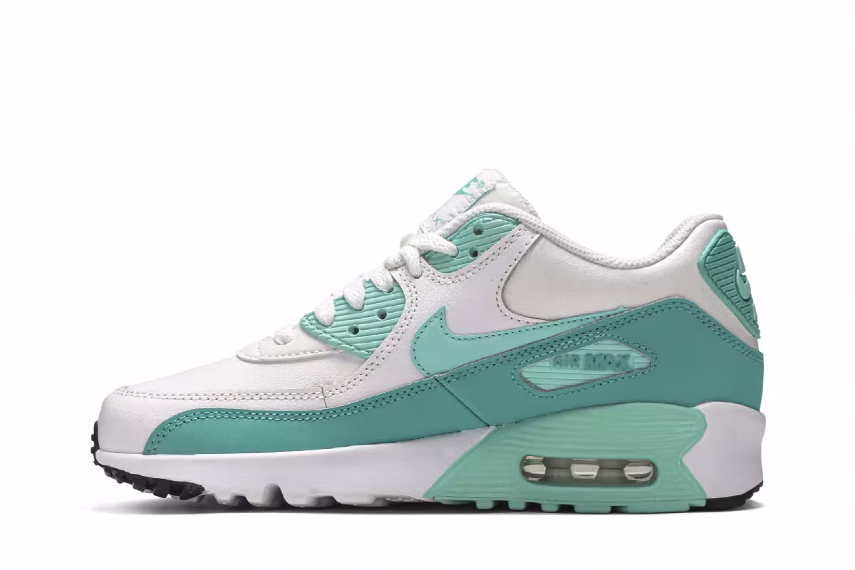 Nike Air Max 90 Leather GS Hyper Turquoise, view 4