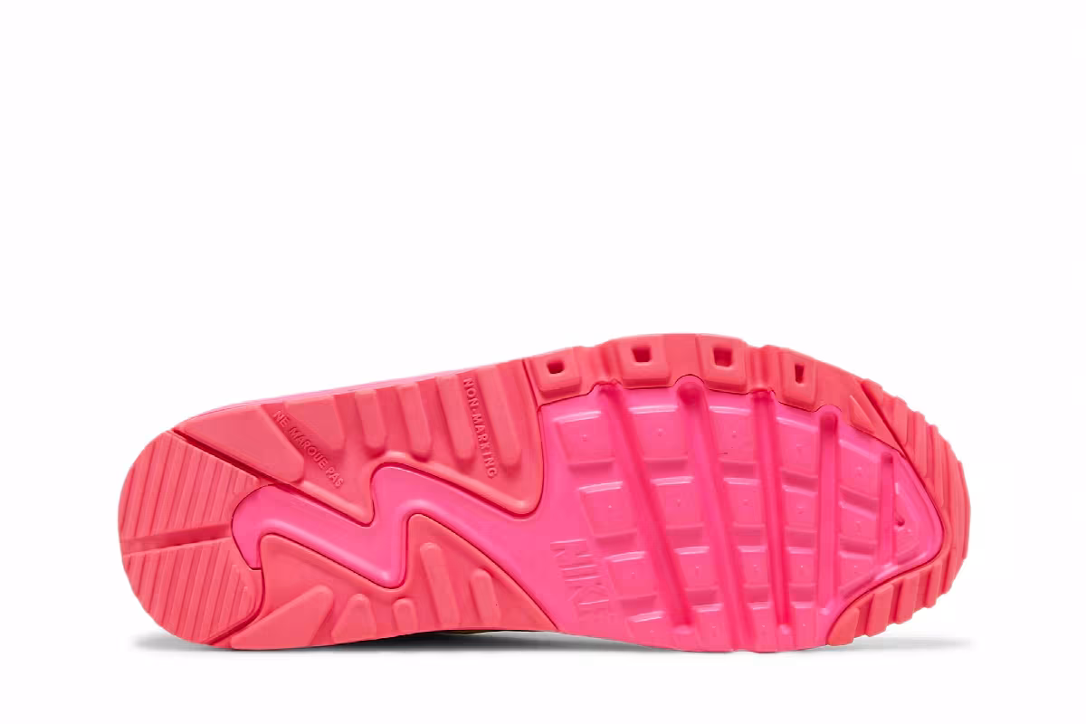 Nike Air Max 90 Breathe GS Ghost Green Pink Blast, view 5