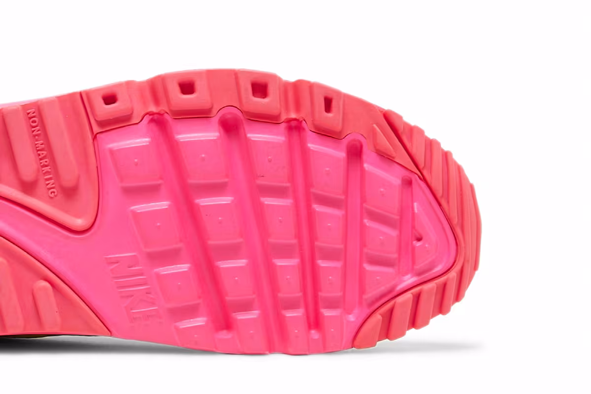 Nike Air Max 90 Breathe GS Ghost Green Pink Blast, view 6