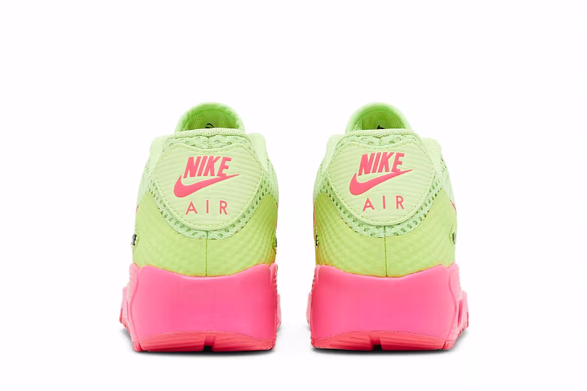 Nike Air Max 90 Breathe GS Ghost Green Pink Blast, view 7