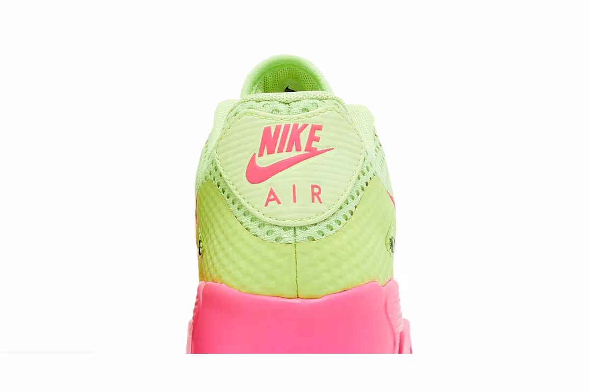 Nike Air Max 90 Breathe GS Ghost Green Pink Blast, view 8