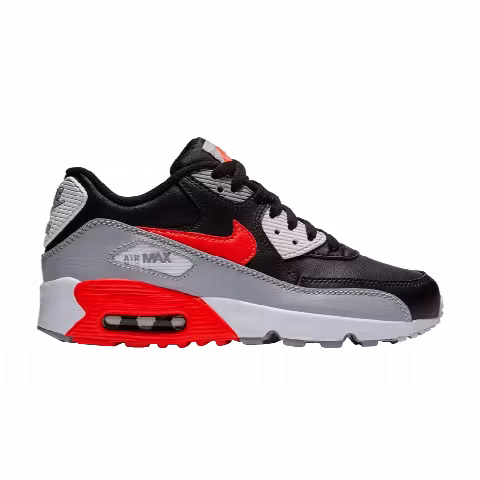 Nike Air Max 90 Leather GS 'Wolf Grey Crimson'