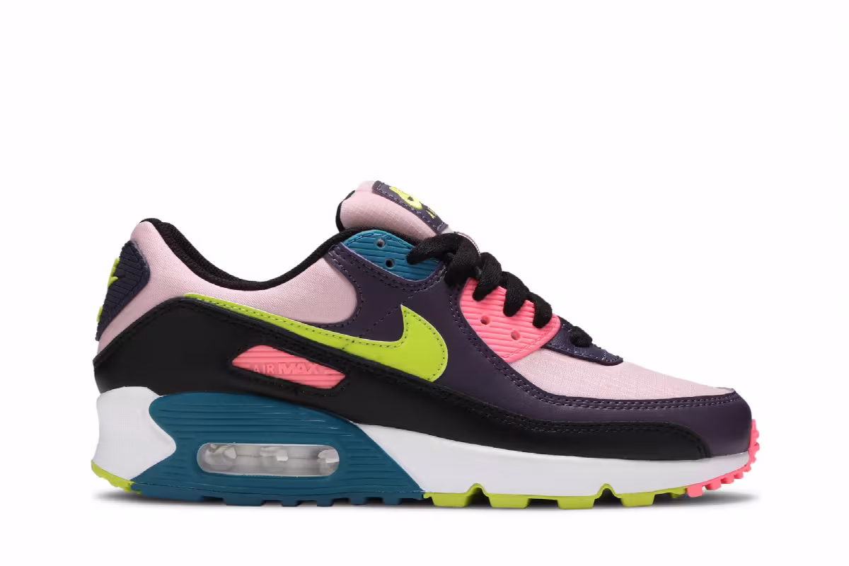Nike Women's Air Max 90 Dark Raisin Cyber, view 2