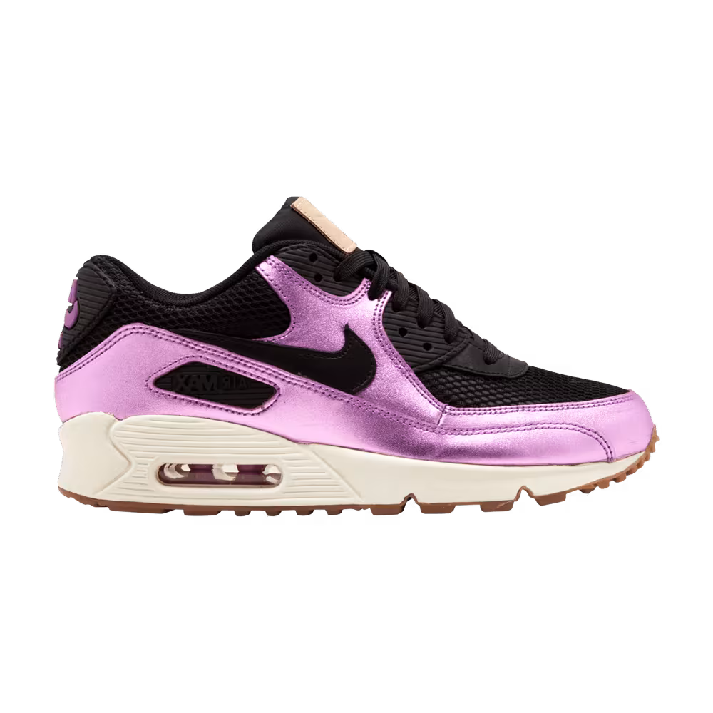 Nike Women's Air Max 90 Premium Black Laser Purple