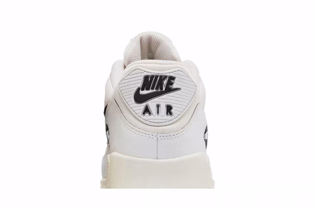 Nike Women's Air Max 90 White Black, view 8