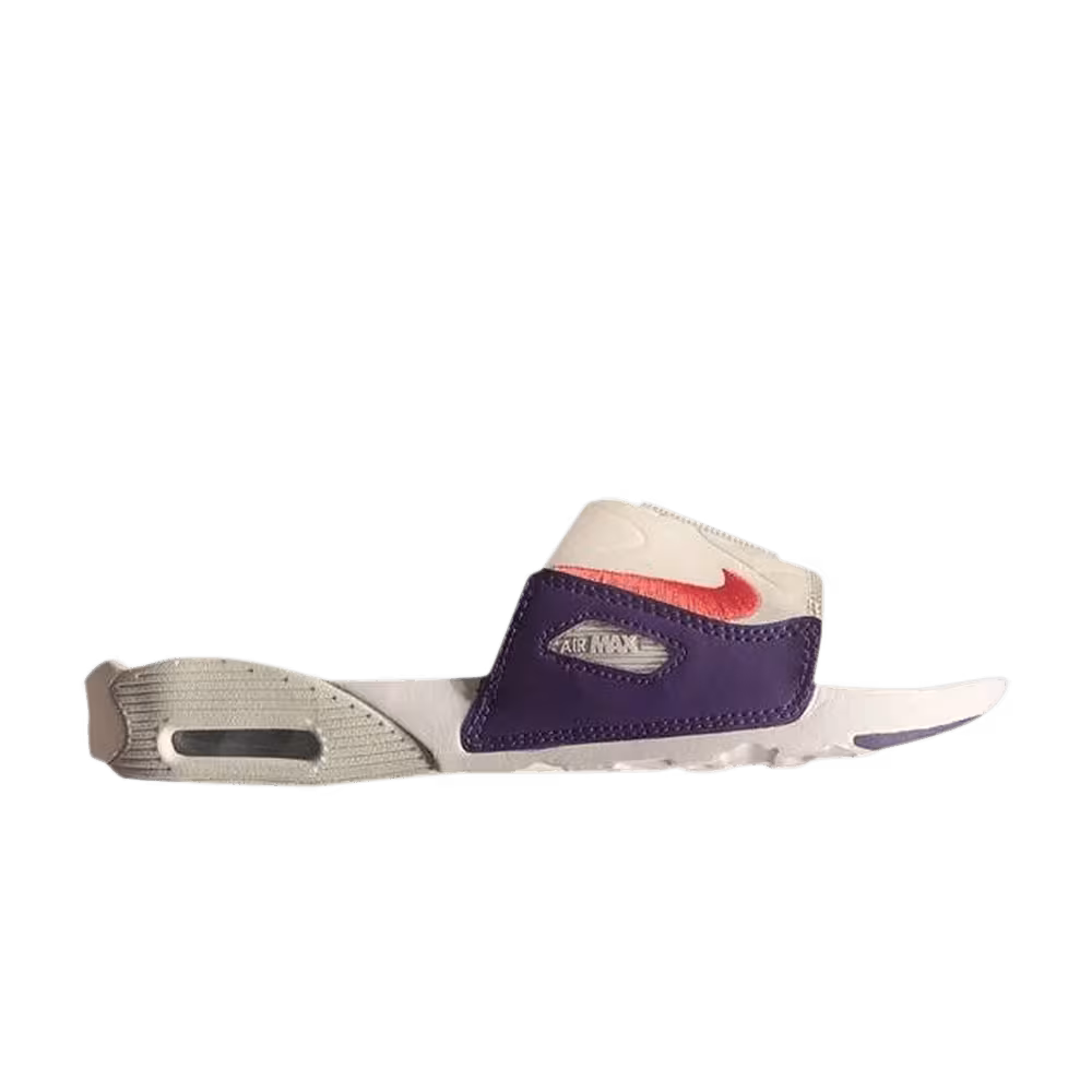 Nike Women's Air Max 90 Slide White Eggplant