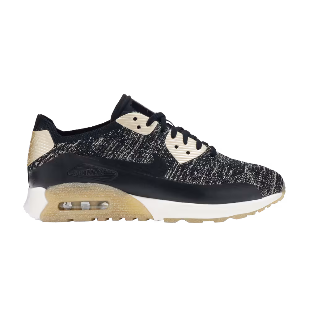 Nike Women's Air Max 90 Ultra Flyknit Metallic Gold