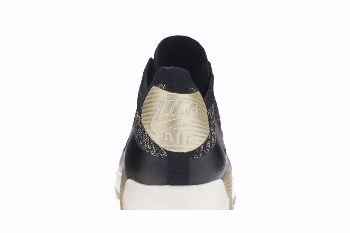 Nike Women's Air Max 90 Ultra Flyknit Metallic Gold, view 8