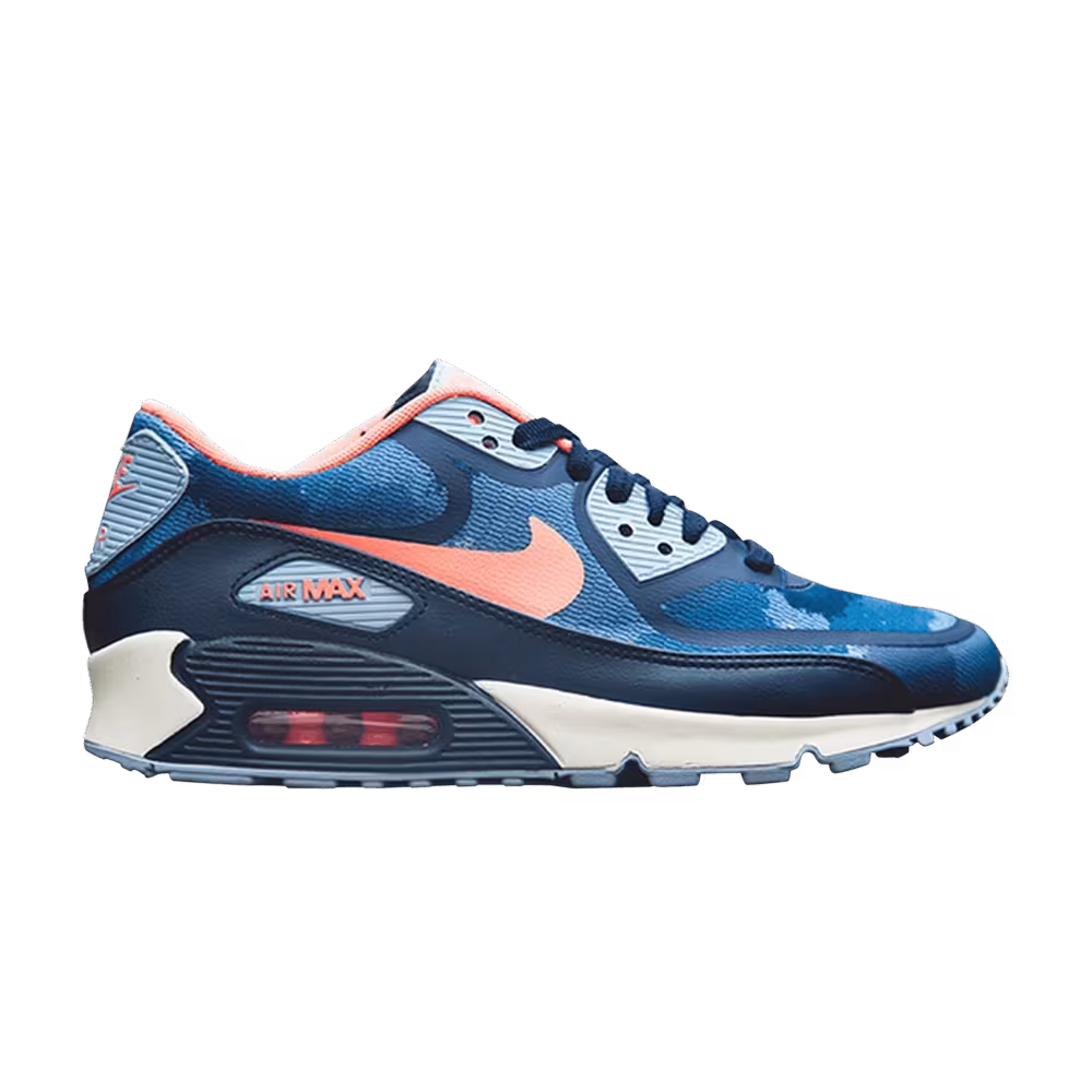 Nike Women's Air Max 90 Premium Tape Blue Camo