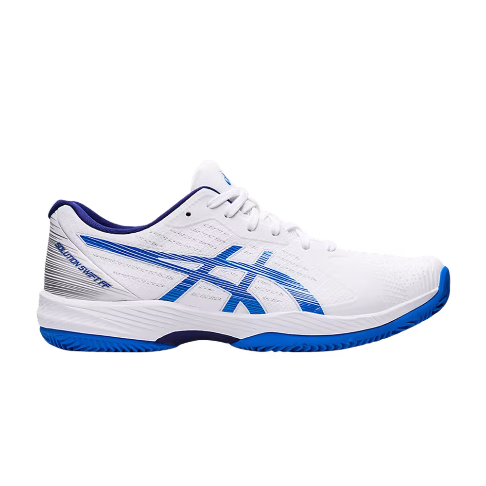 Asics Solution Swift FF Clay White Electric Blue