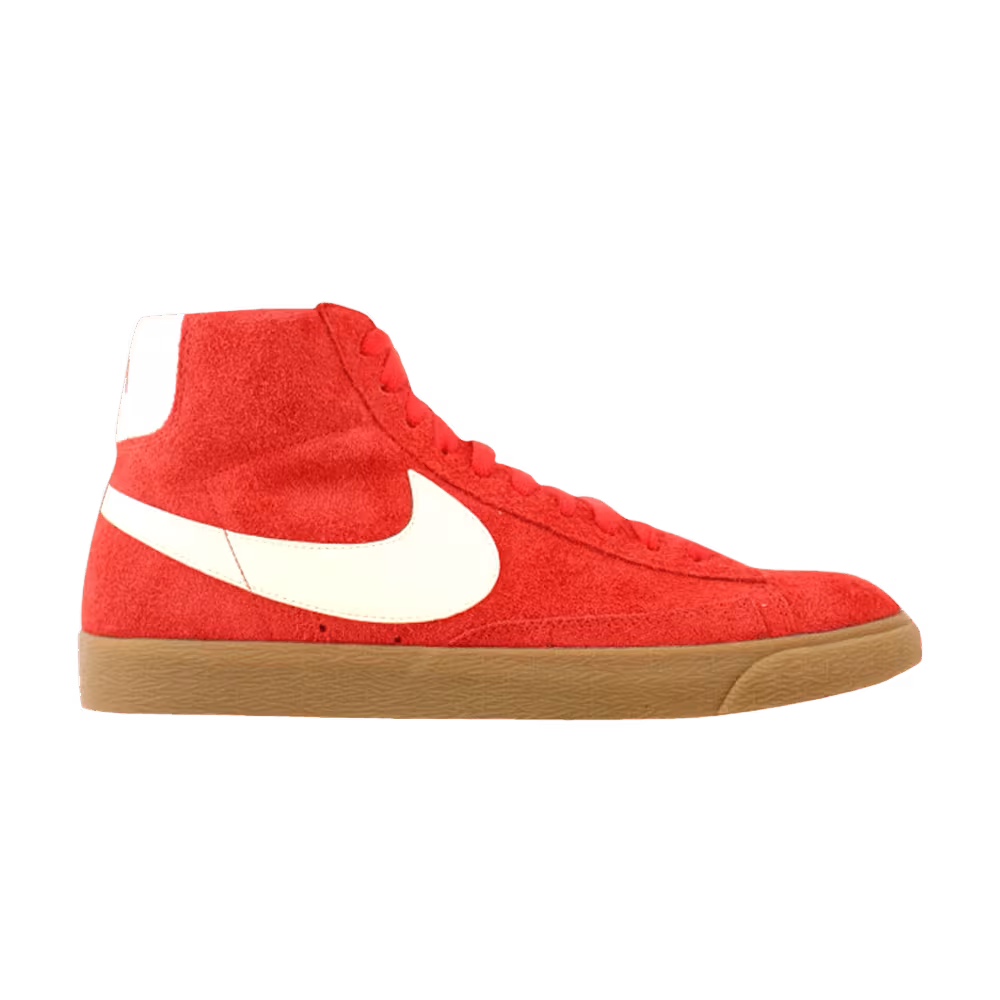 Nike Women's Blazer Mid Suede Vintage Max Orange Ivory