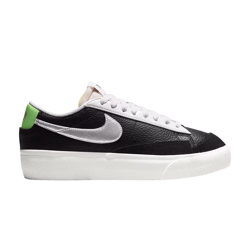 Nike Women's Blazer Platform Black Metallic Silver