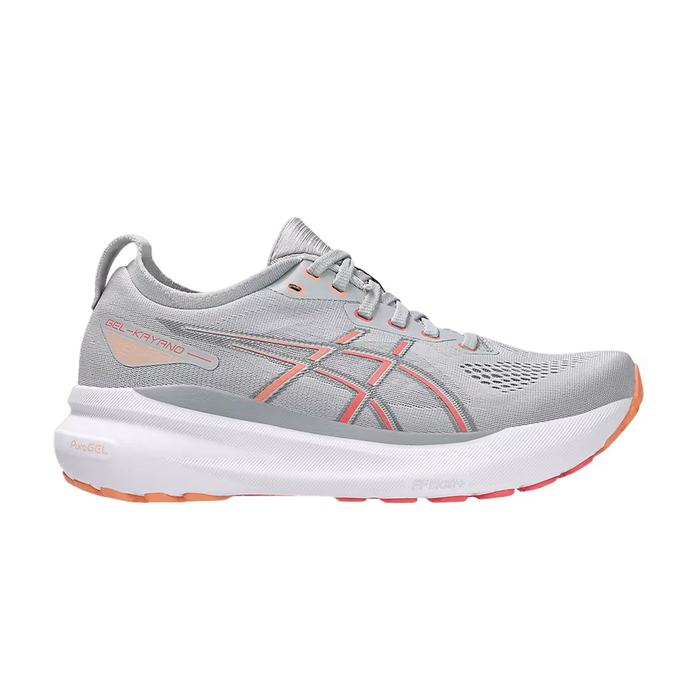 ASICS Women's Gel Kayano 31 Wide Piedmont Grey Papaya