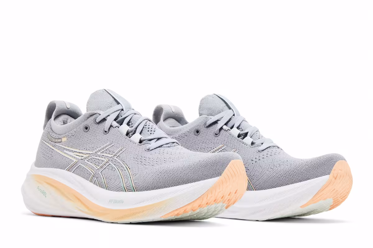 ASICS Women's Gel Nimbus 26 Sheet Rock Pale Mint, view 9