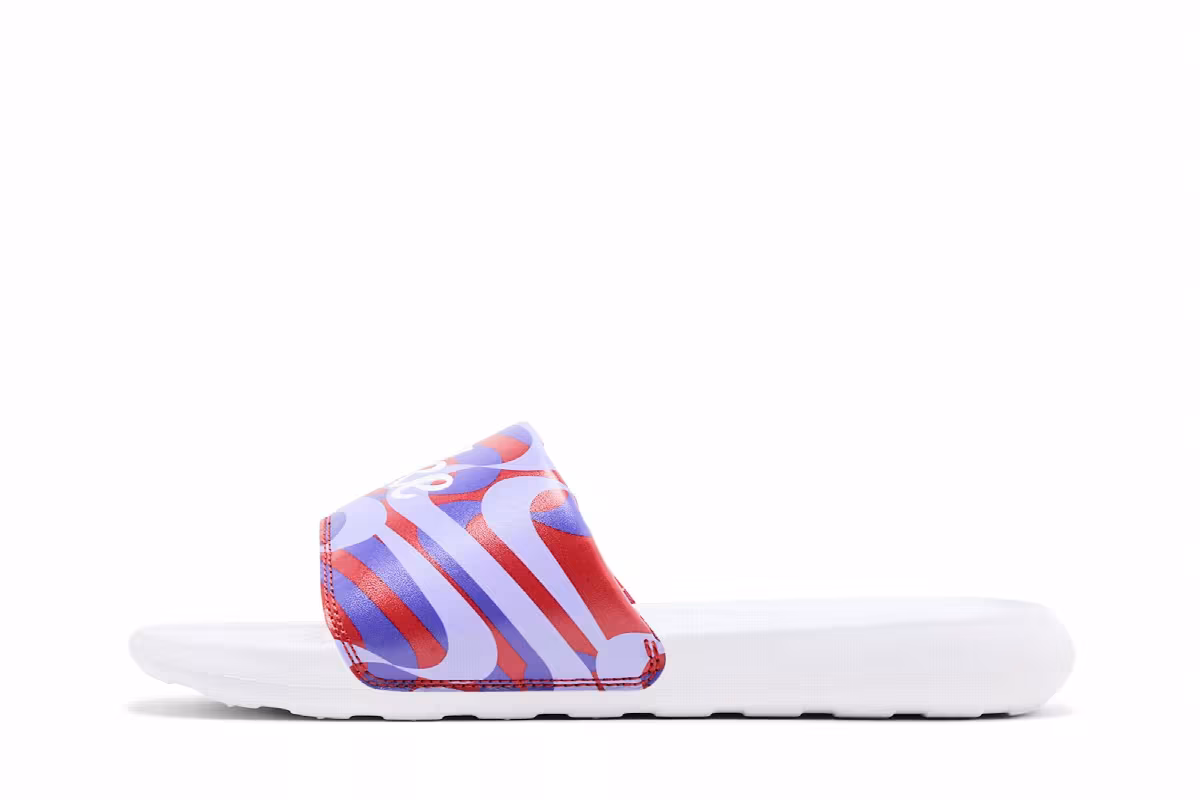 Nike Women's Victori One Slide Cinnabar Lapis Swirl, view 4