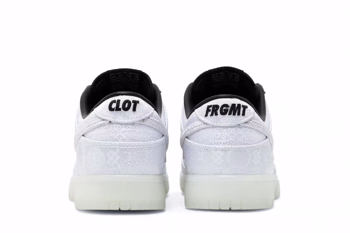 Fragment Design x CLOT x Nike Dunk Low SP 20th Anniversary, view 7