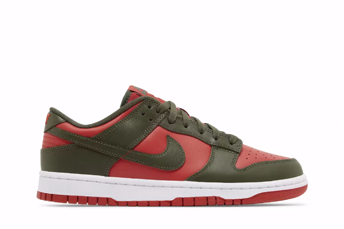 Nike Dunk Low Cargo Khaki Mystic Red, view 2