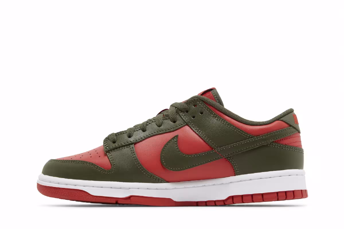 Nike Dunk Low Cargo Khaki Mystic Red, view 4
